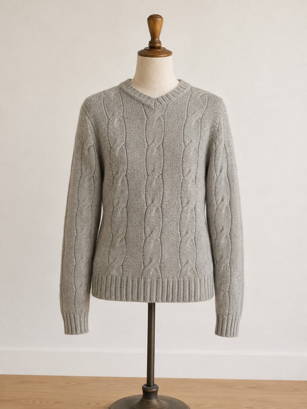 Vintage 90s Abercrombie & Fitch Lambswool Cable Knit Sweater Men's S / Women's M